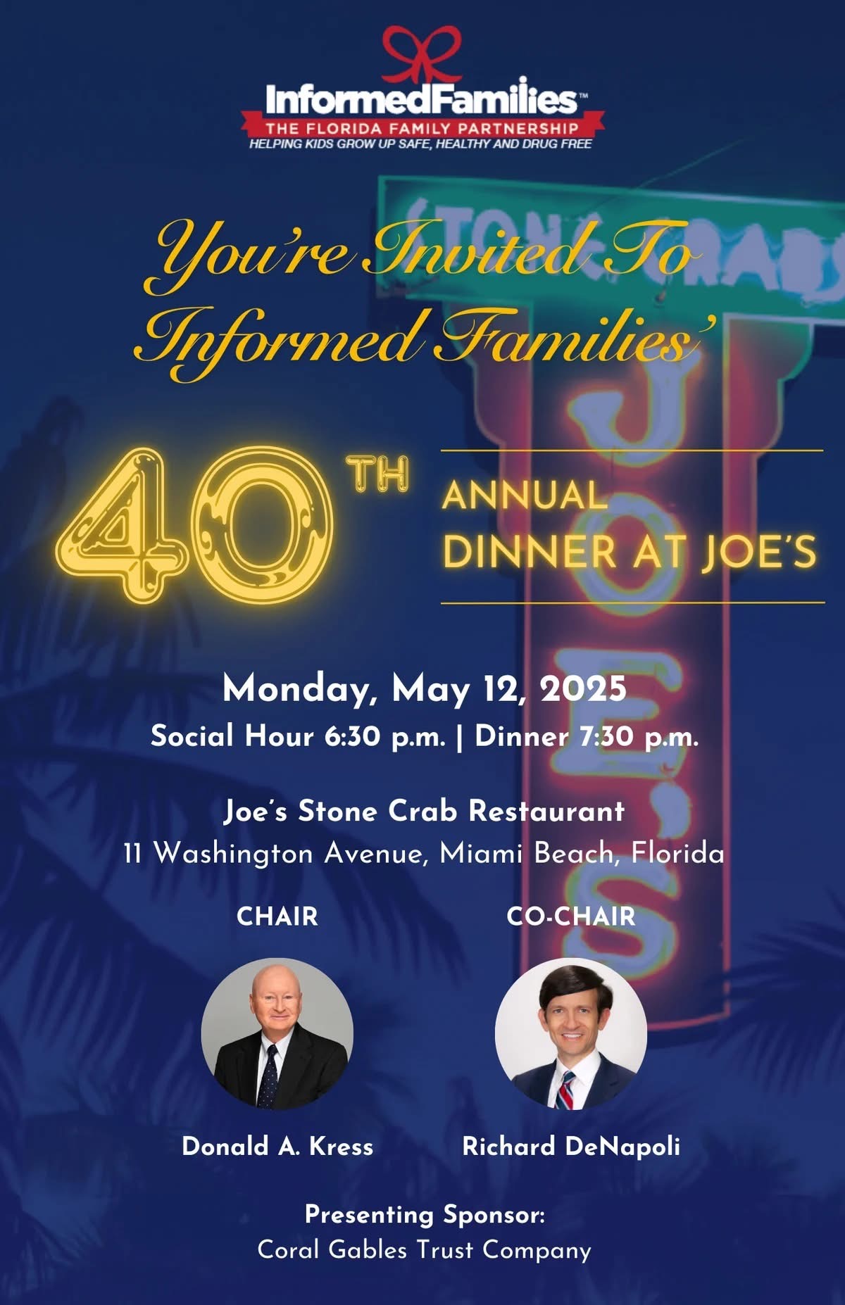 40th Annual – A Message from our Chair and Co-Chair